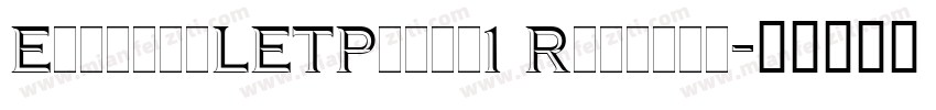 EquinoxLETPlain1 Regular字体转换